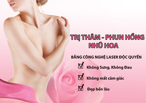 phun hồng nhũ hoa